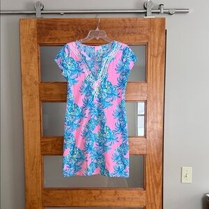 Lilly Pulitzer Pink and Blue Floral Dress